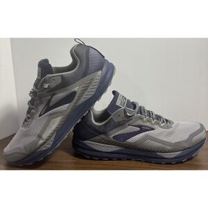 Brooks Cascadia 14 Mens Size 15 2E Wide Gray Blue Trail Running Shoes